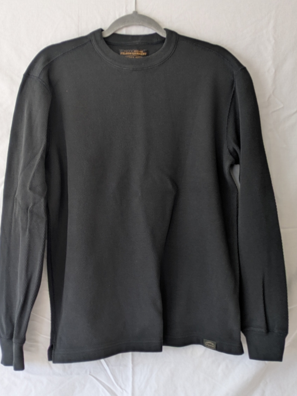 Filson Black Long-Sleeve Thermal Crew Shirt
